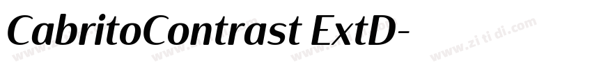 CabritoContrast ExtD字体转换
